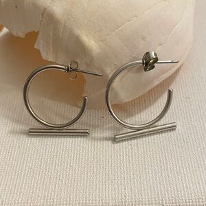 Silver Hoop Earrings